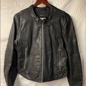 G-Star Women’s Faux Leather Jacket, XL